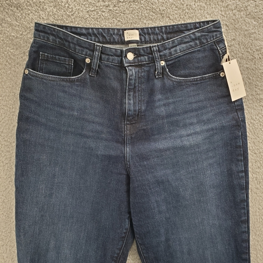 A New Day Jeans Bootcut High Rise Dark Wash NWT Womens - Picture 2 of 12